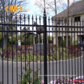 Solid black cheap victorian wrought iron fence panels